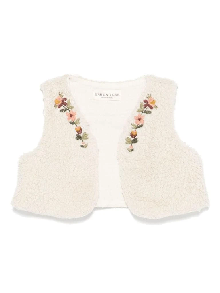 BABE & TESS White Vest Baby Girl 1