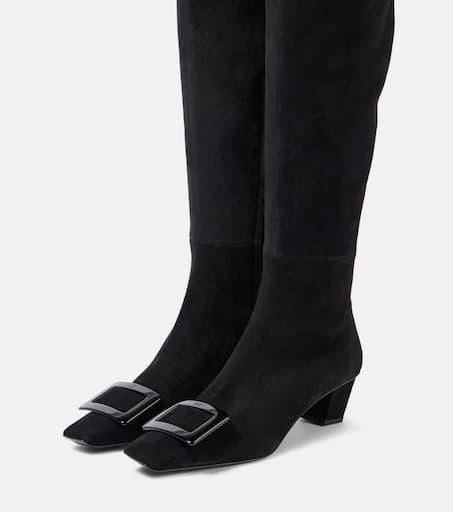 Roger Vivier Belle Vivier 45 suede over-the-knee boots 4