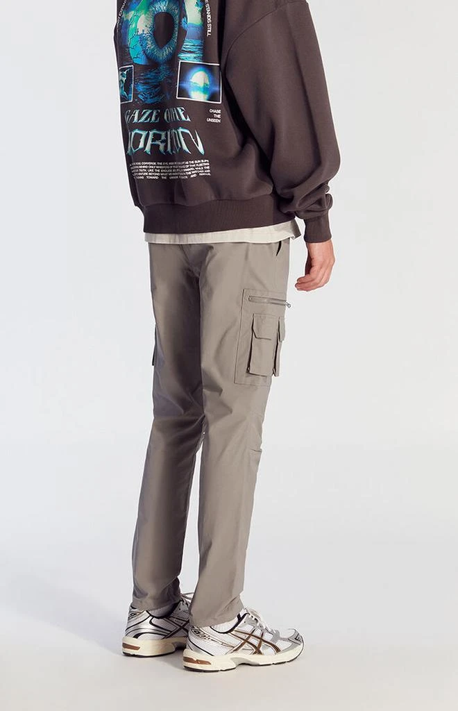 PacSun Stretch Gray Slim Cargo Pants 4