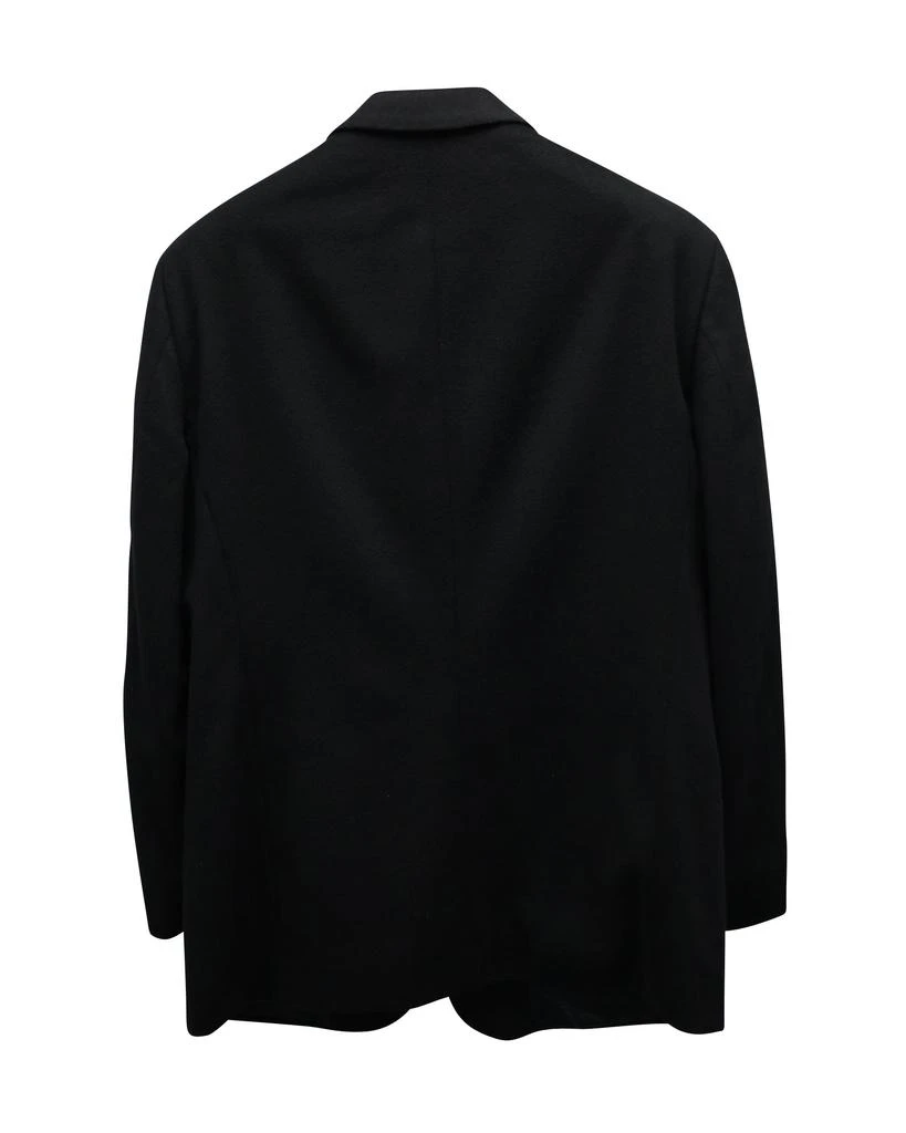Armani Collezioni Single Breasted Blazer in Black Wool 2
