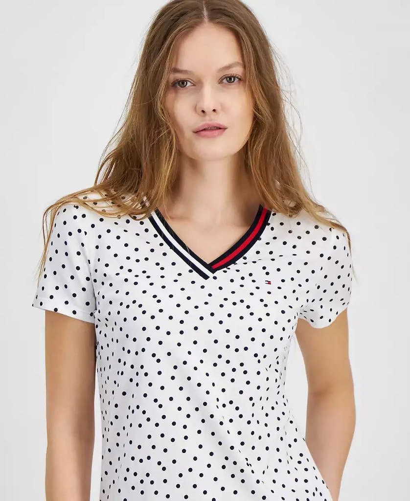 Tommy Hilfiger Women's Dot-Print Signature V-Neck Top 3