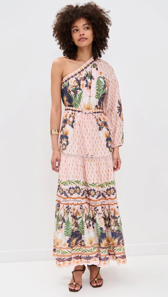 Farm Rio The Dream Garden Pink Maxi Dress 6