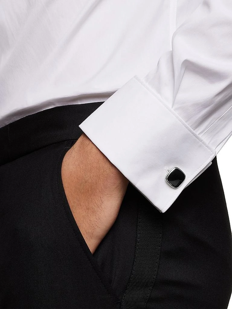 David Yurman Streamline Inlay Cufflinks in Sterling Silver 6