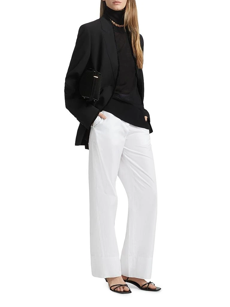 Totême Raw Lapel Wool Single-Breasted Jacket 2