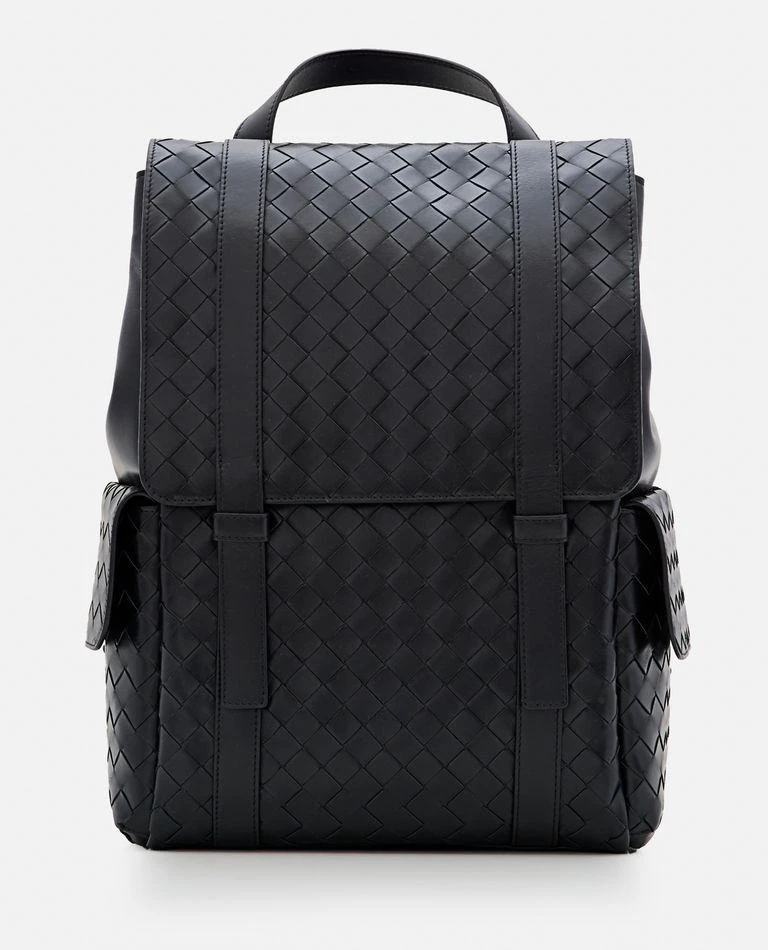 Bottega Veneta Intrecciato Leather Backpack 1