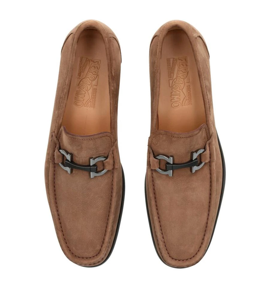 Salvatore Ferragamo Suede Grandioso 2 Loafers 4