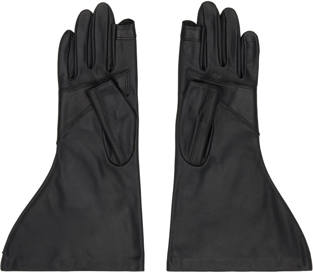 Rick Owens Black Concordians Gleam Gloves 2