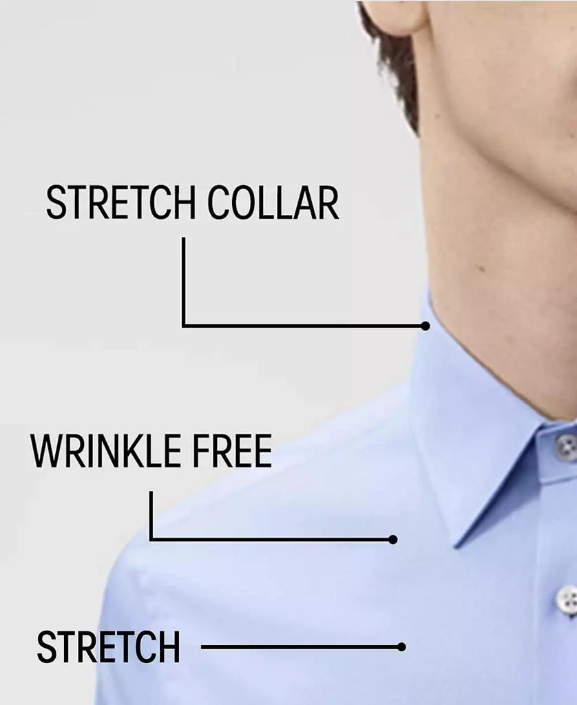 Calvin Klein Men's Slim-Fit Stretch Dress Shirt, Online Exclusive Created for Macy's 4