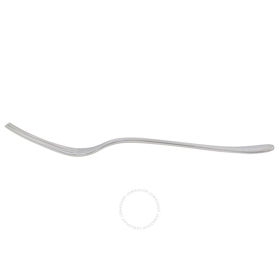 Christofle Sterling Silver Perles Dessert Fork 1416-015