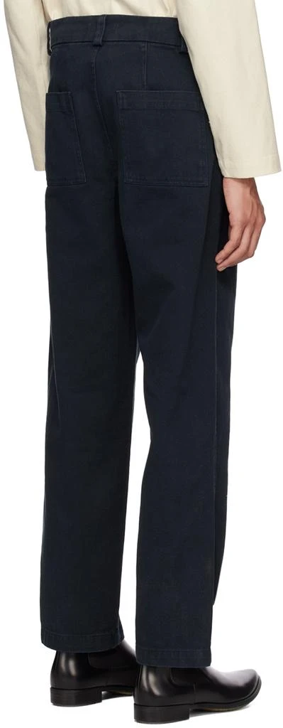 ANOTHER ASPECT Navy Regular-Fit Trousers 3