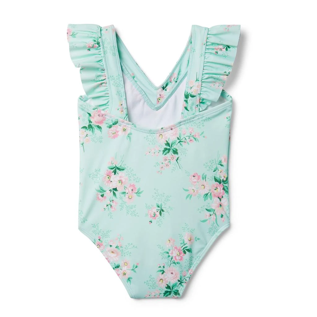 Janie and Jack Floral One-Piece (Toddler/Little Kids/Big Kids) 2