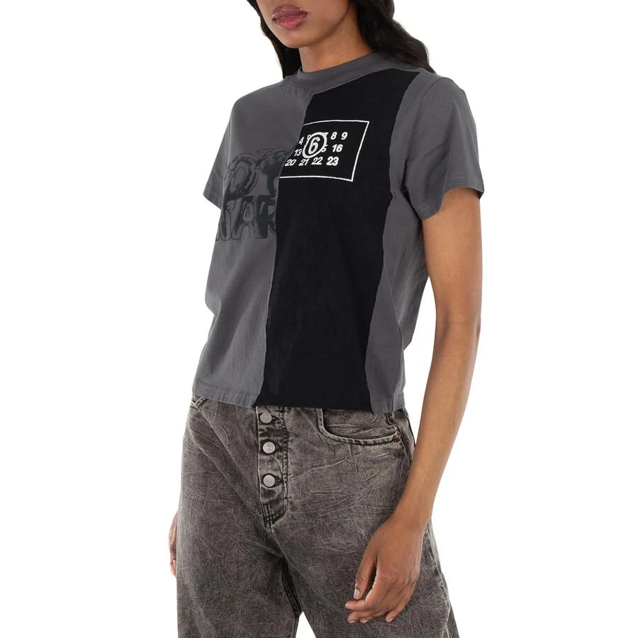 MM6 Logo Print Round Neck Cotton T-Shirt 2