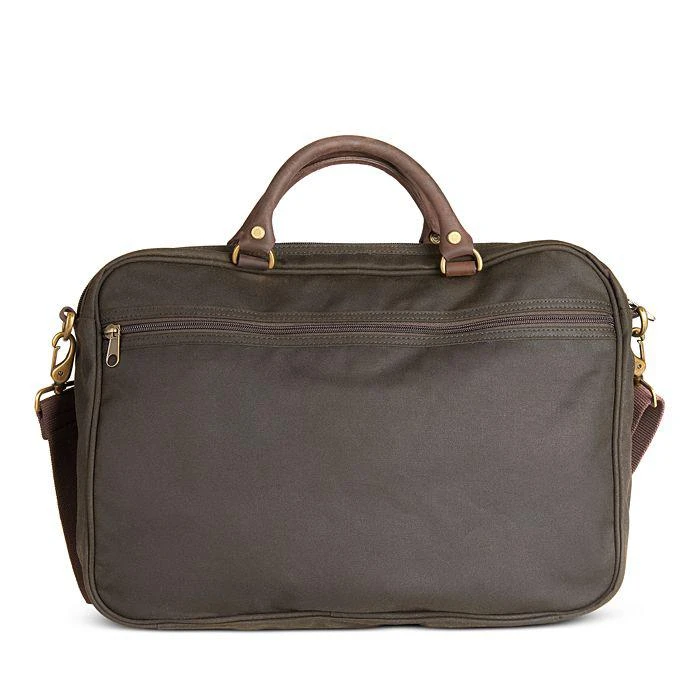 Barbour Waxed Cotton & Leather Briefcase 3
