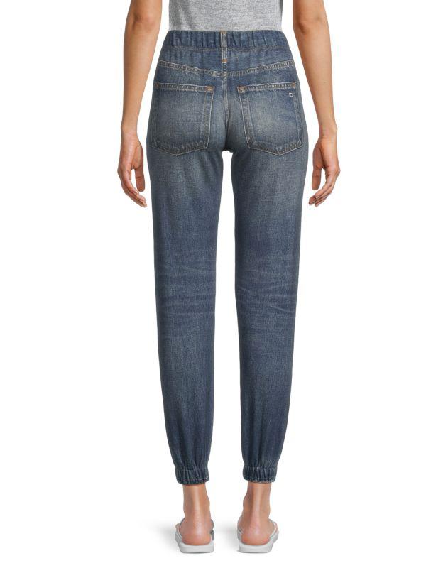 Rag & Bone Miramar Faded Cotton Denim Joggers