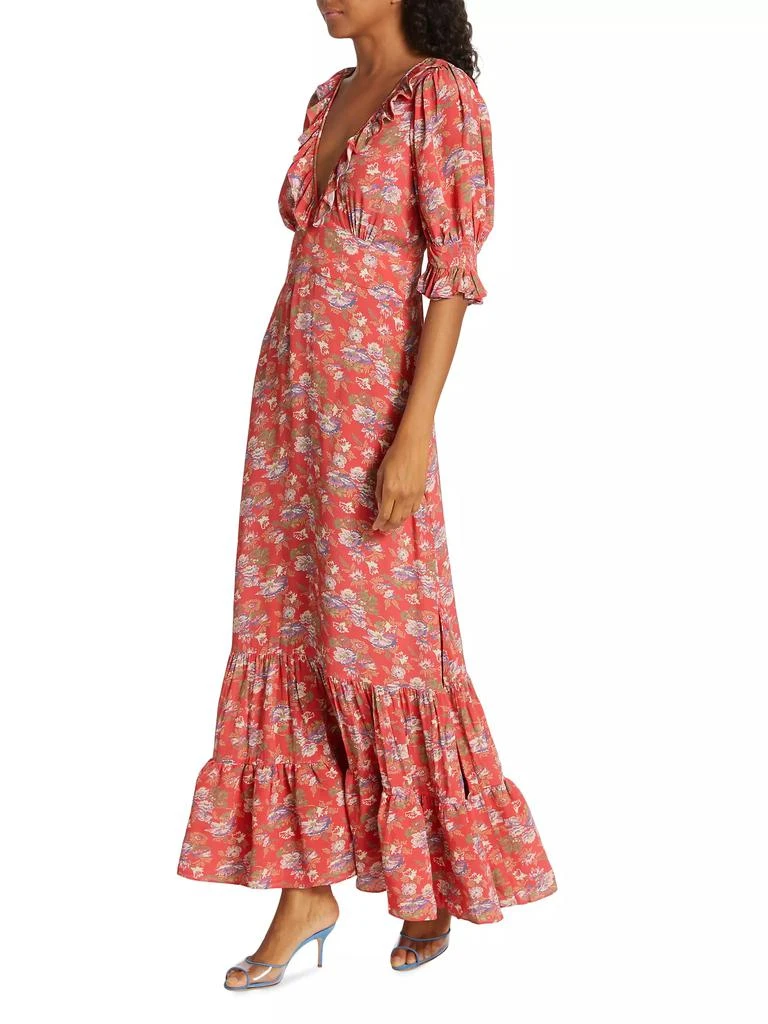 BYTIMO Spring Floral Tiered Maxi Dress 3