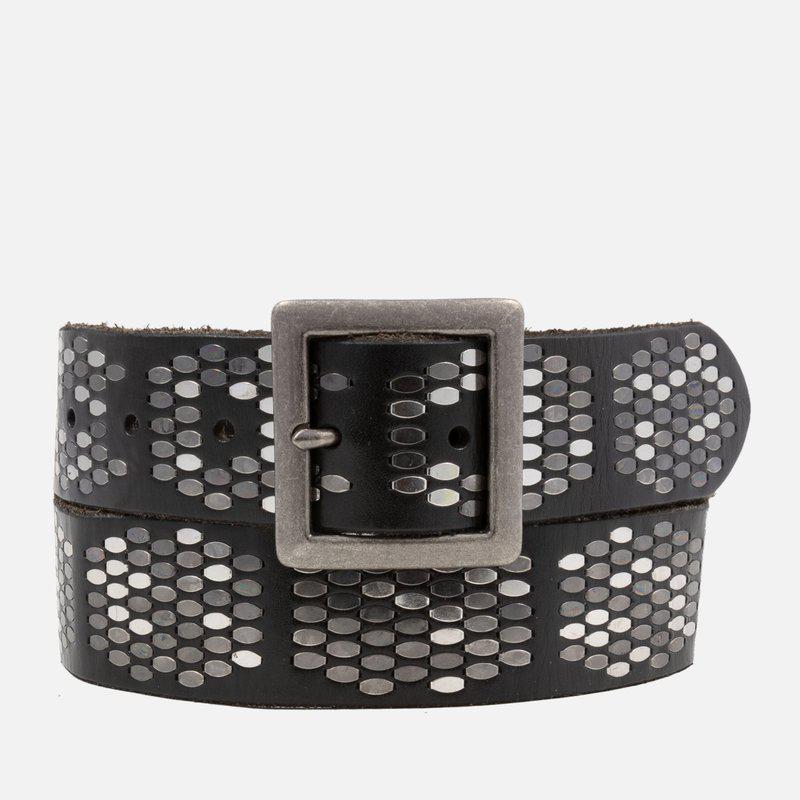 Amsterdam Heritage Gaia | Bold Studded Belt With Square Buckle