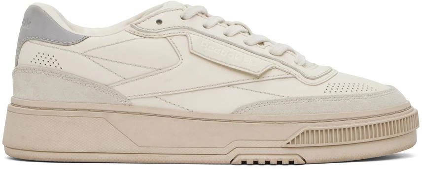 Reebok Off-White & Gray Club C LTD Sneakers 1