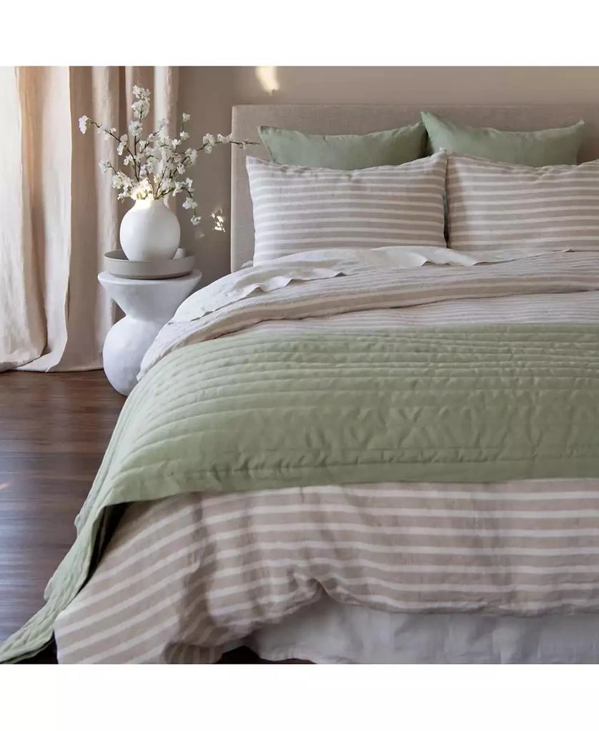 Bokser Home French Linen Channel Stitch Quilt 
Sham Set - King/Cal King 8