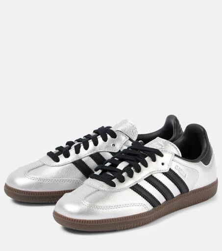 Adidas Samba OG metallic leather sneakers 4