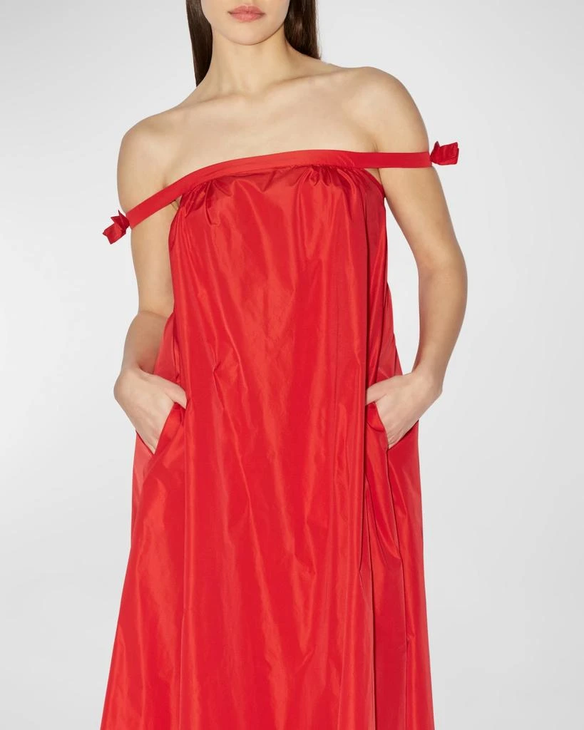 Bernadette Brigitte Bow Off-The-Shoulder Gown 4