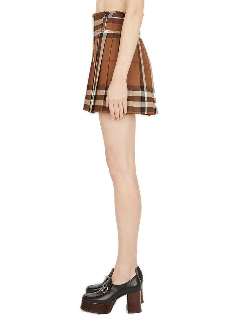 Burberry Burberry Checked Pleated Mini Skirt 3