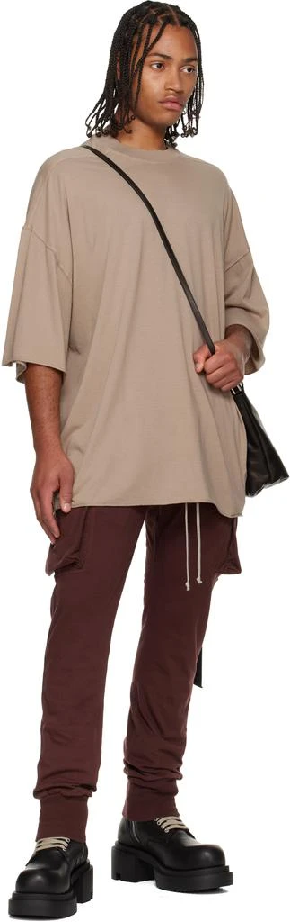 Rick Owens Burgundy Concordians Mastadon Cut Cargo Pants 4