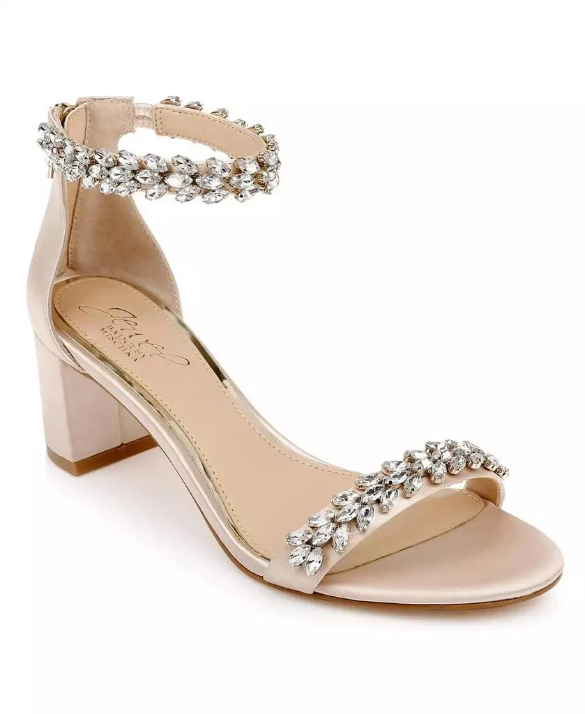 Badgley Mischka Women's Bronwen Block Heel Evening Sandals 1