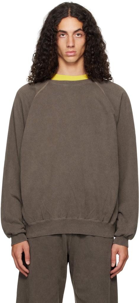 Omar Afridi Brown Shabby Sweatshirt