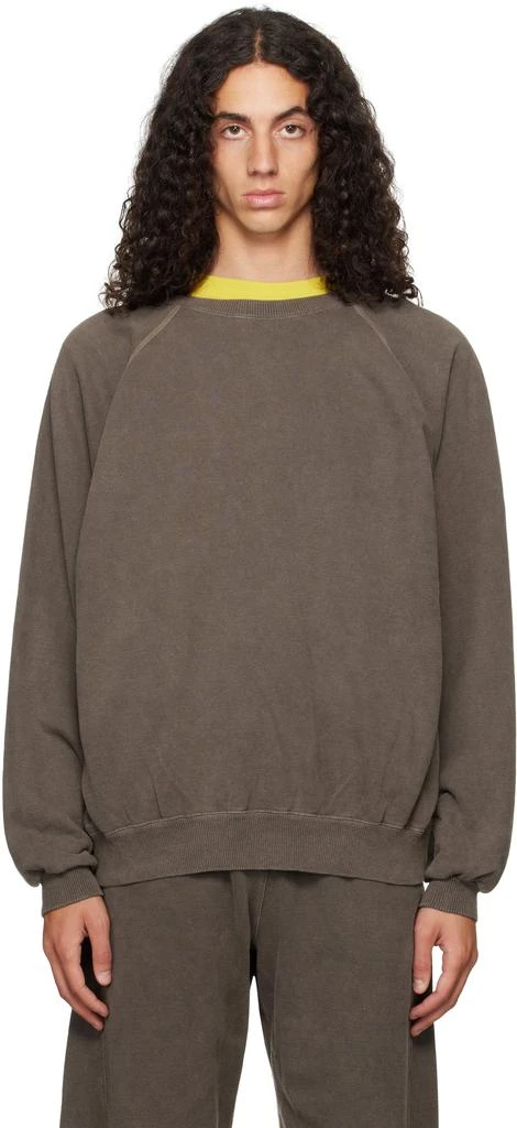 Omar Afridi Brown Shabby Sweatshirt 1