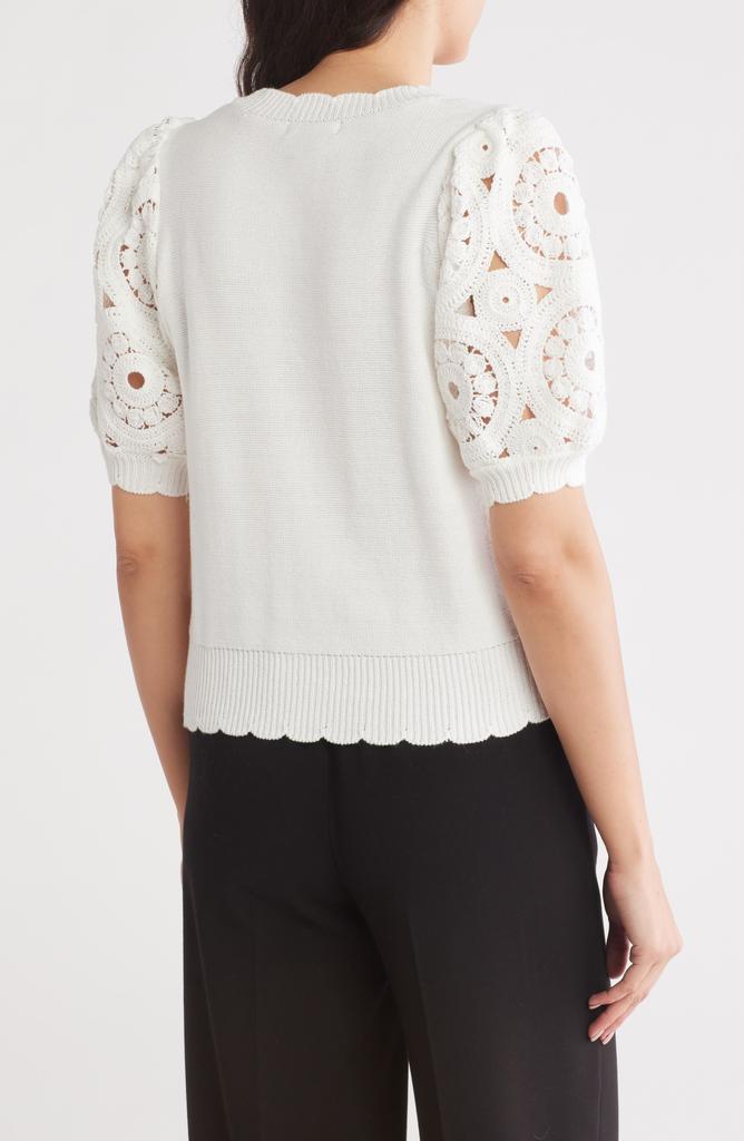 Design History Short Sleeve Cardigan
