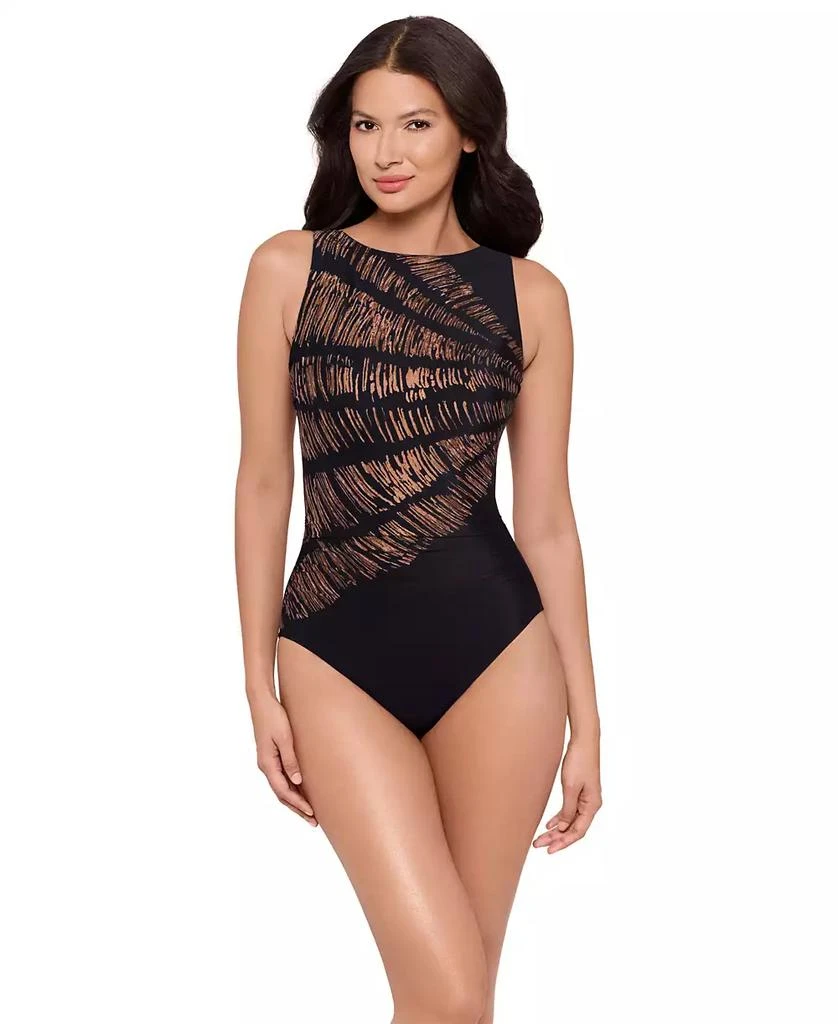 Miraclesuit Women's Costa D Oro Regatta Tummy Control One-Piece Swimsuit 1