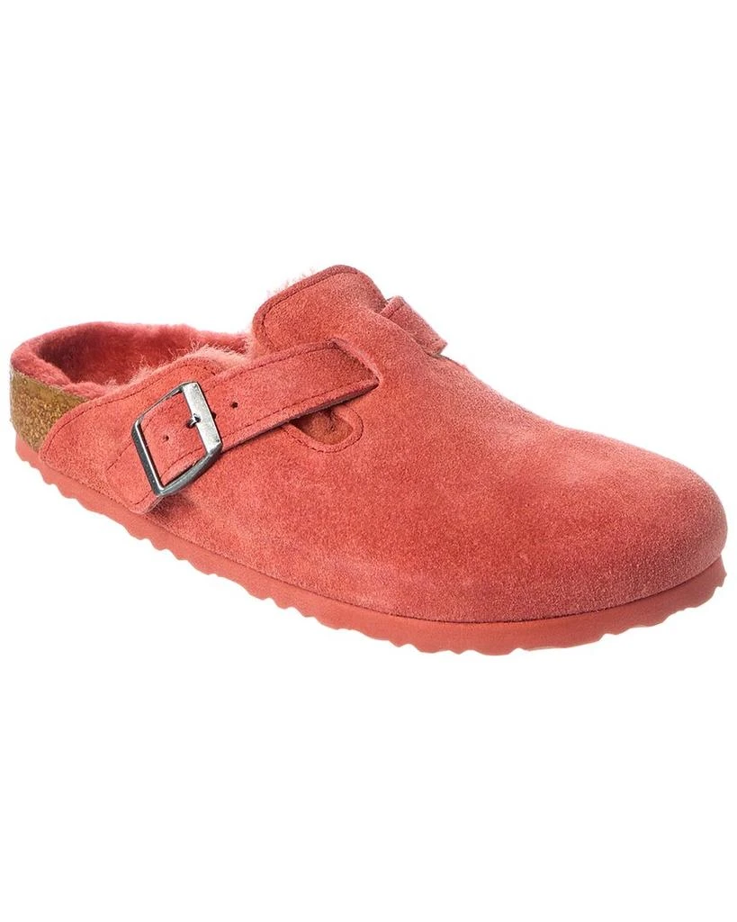 Birkenstock Boston VL Narrow Suede & Shearling Clog 1