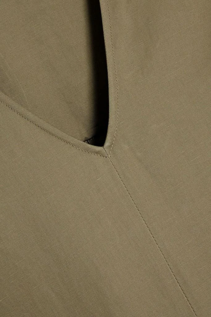 Tibi Cotton and linen-blend sateen top 4