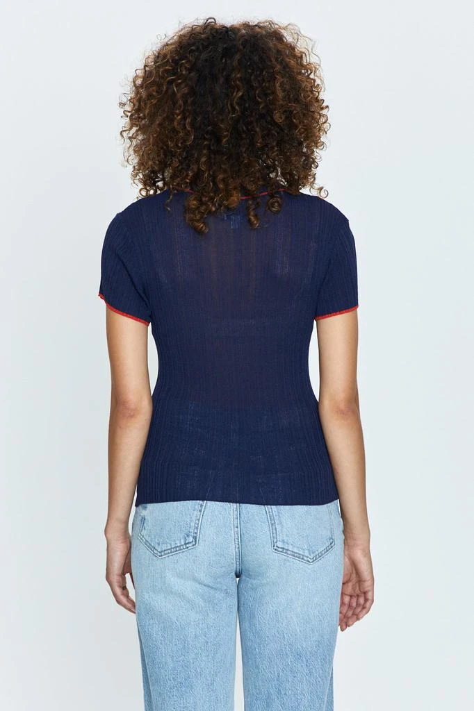 Pistola Denim Romy Tee - Navy with Cherry 4