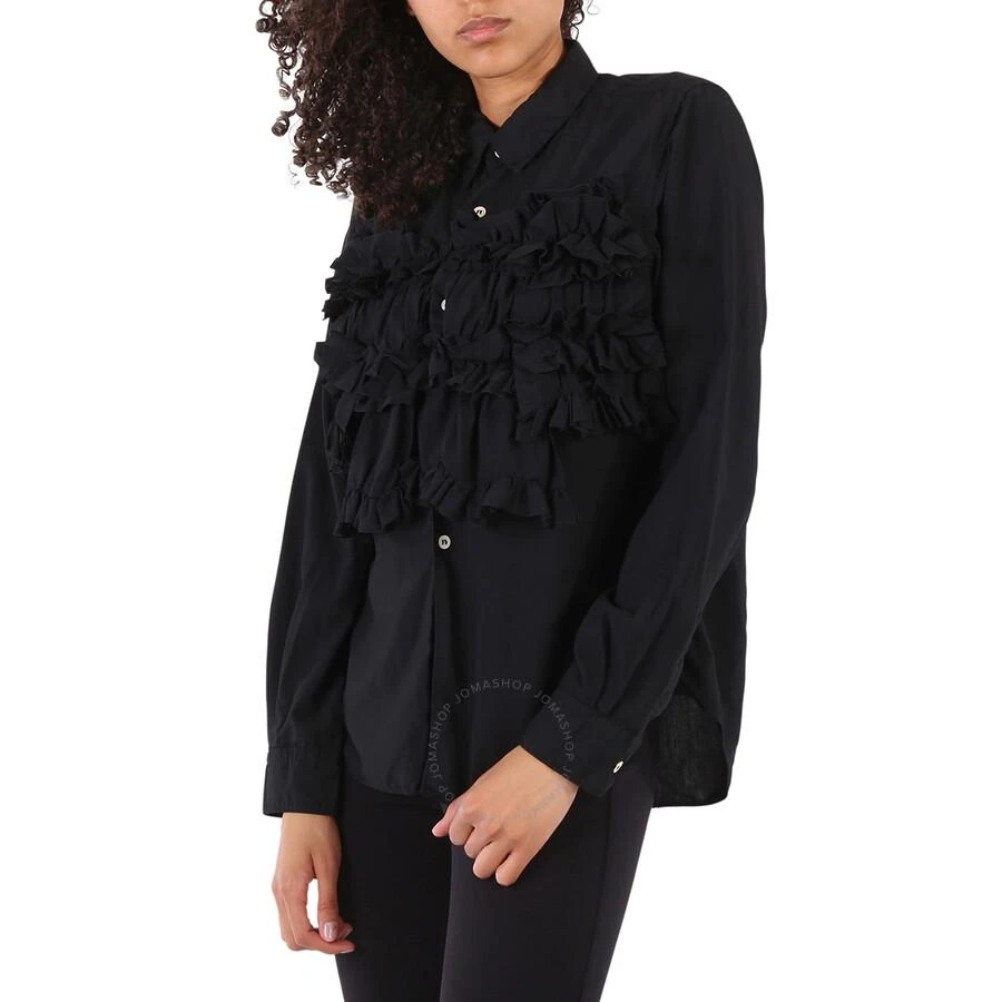 Comme des Garcons Long Sleeve Ruffle Layer Cotton Shirt 2