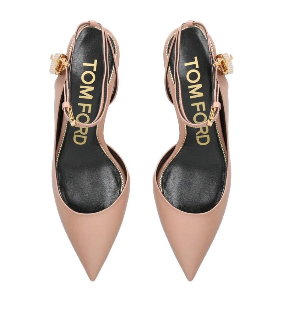 Tom Ford Leather Slingback Pumps 55 4