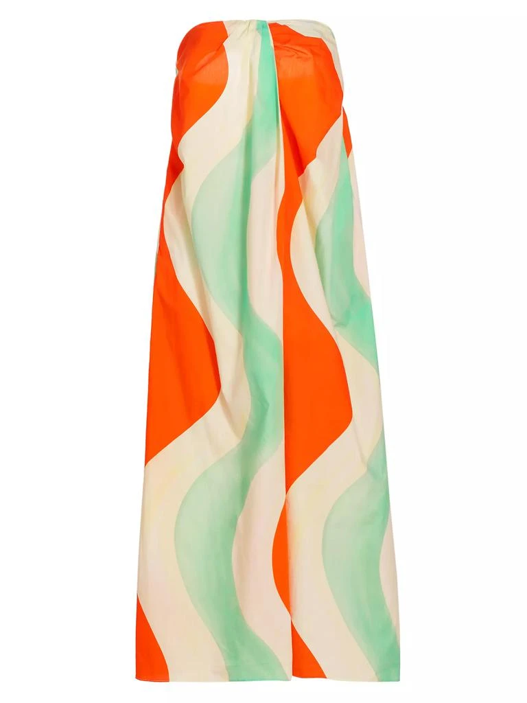 Mara Hoffman Alice Strapless Cotton Midi-Dress 1