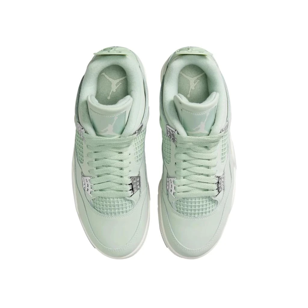 NIKE Jordan 4 Retro Seafoam/Sail-Metallic Silver  HV4384-003 Toddler 4