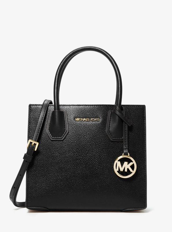 michael_kors Mercer Medium Pebbled Leather Crossbody Bag