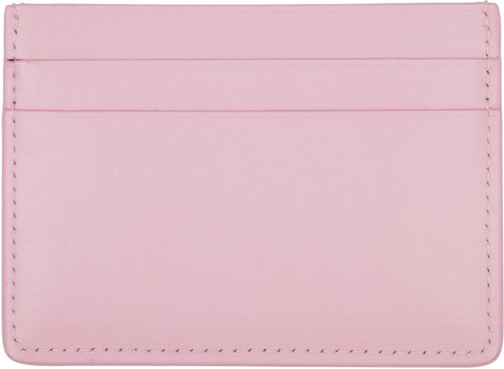 Jil Sander Pink Leather Card Holder 2