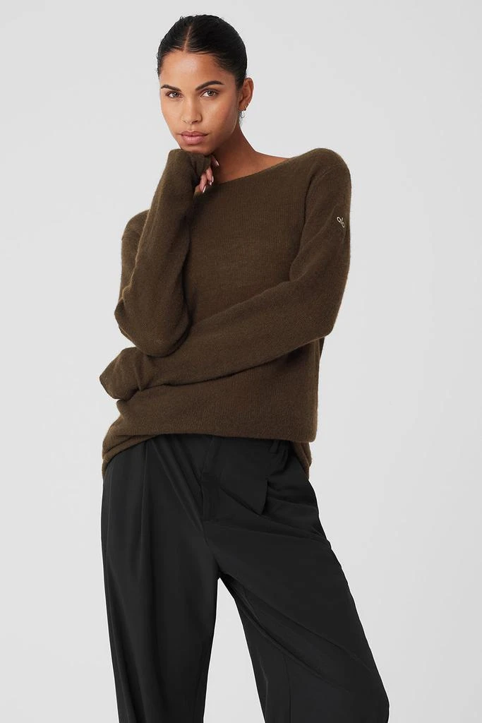Alo Cashmere Reform Long Sleeve - Espresso 1