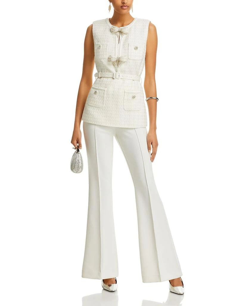 Self Portrait Bouclé Embellished Bow Jumpsuit 3