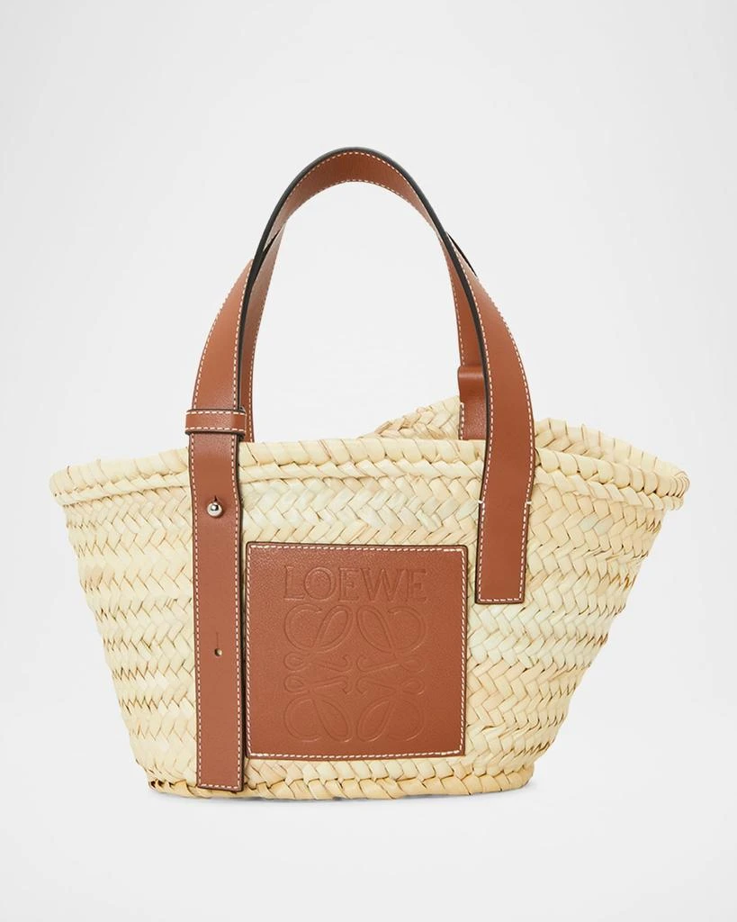 Loewe x Paula’s Ibiza Basket Small Bag in Palm Leaf with Leather Handles 1