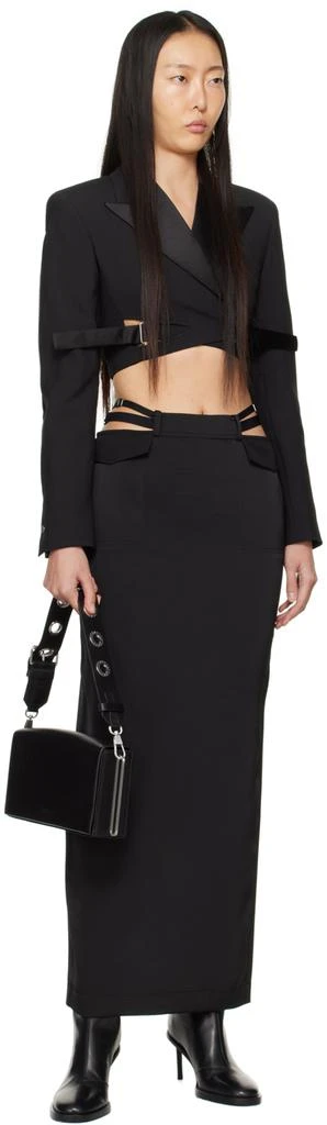 Dion Lee Black Interlock Tuxedo Blazer 4