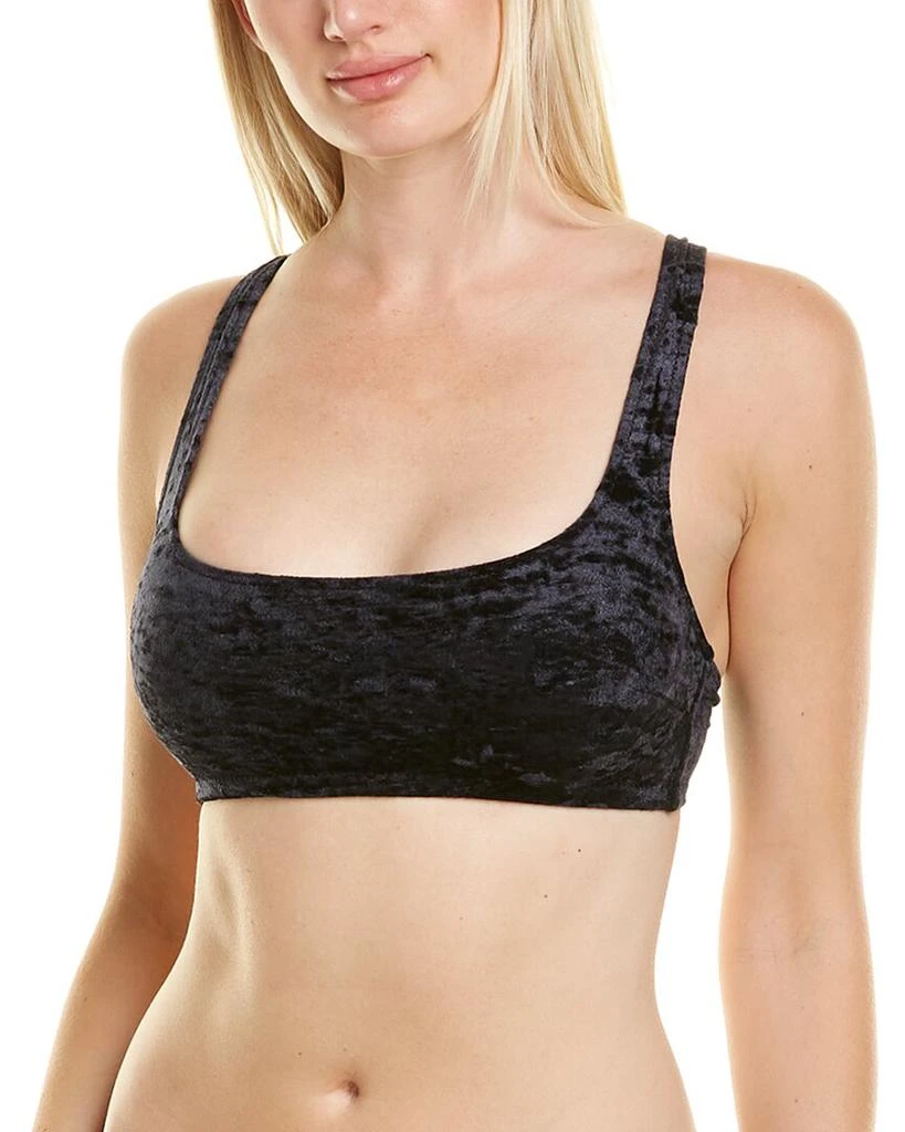 Shan Velour Bralette Bikini Top 1