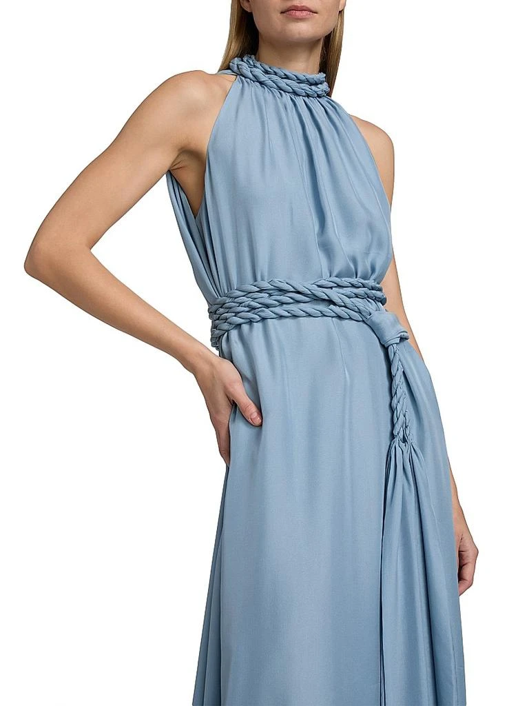 azeeza blue dress Finley T-Shirt Midi Dress - Navy with Pockets main image 1