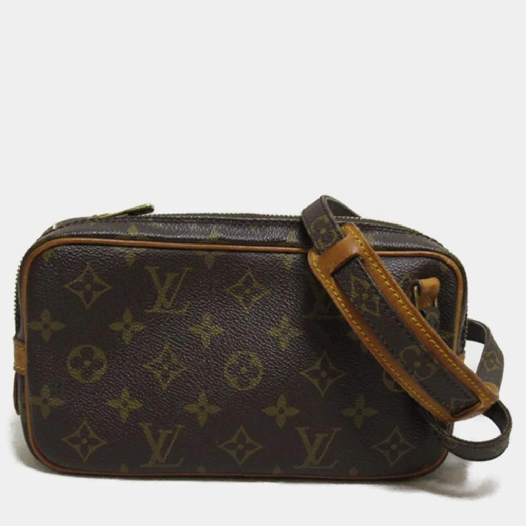 Louis Vuitton Louis Vuitton Brown Canvas Monogram Pochette Marly Bandouliere Crossbody Bag 1