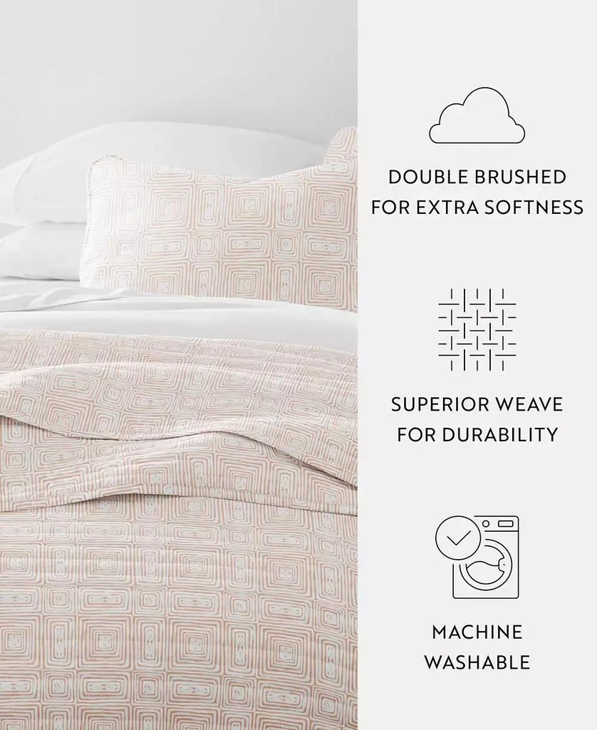IENJOY HOME Geometric Maze Reversible 2-Pc. Quilt Set 4