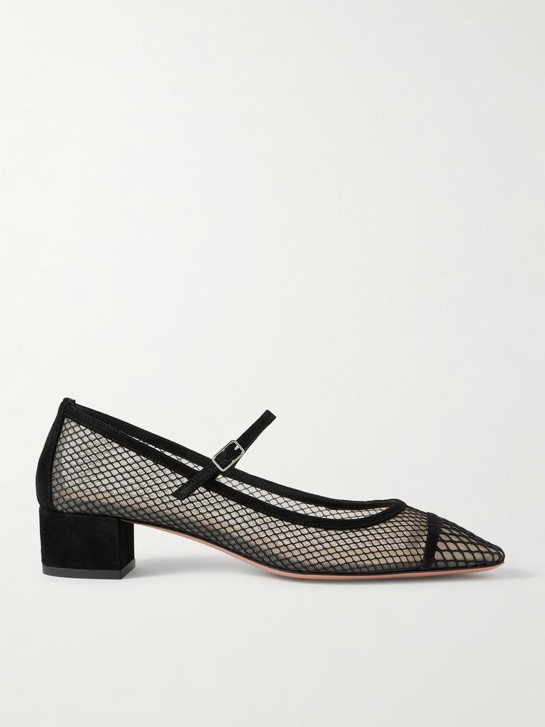 Aquazzura Mayor crystals mesh pumps 35 - High Heels