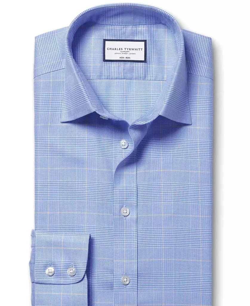 Charles Tyrwhitt Men's Slim-Fit Non-Iron Glen Plaid Dress Shirt 4